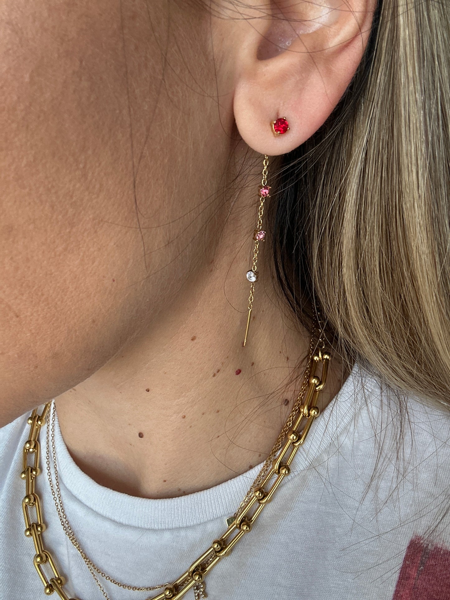 Orecchini Saliscendi Degrade