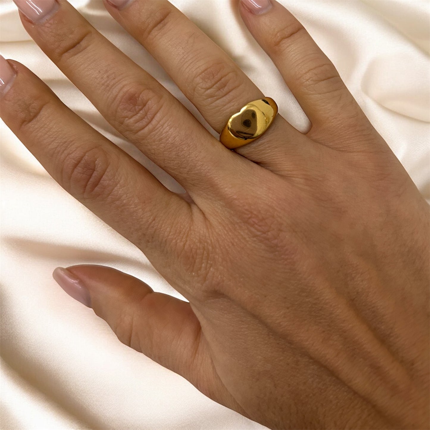 Anello chevalier Heart