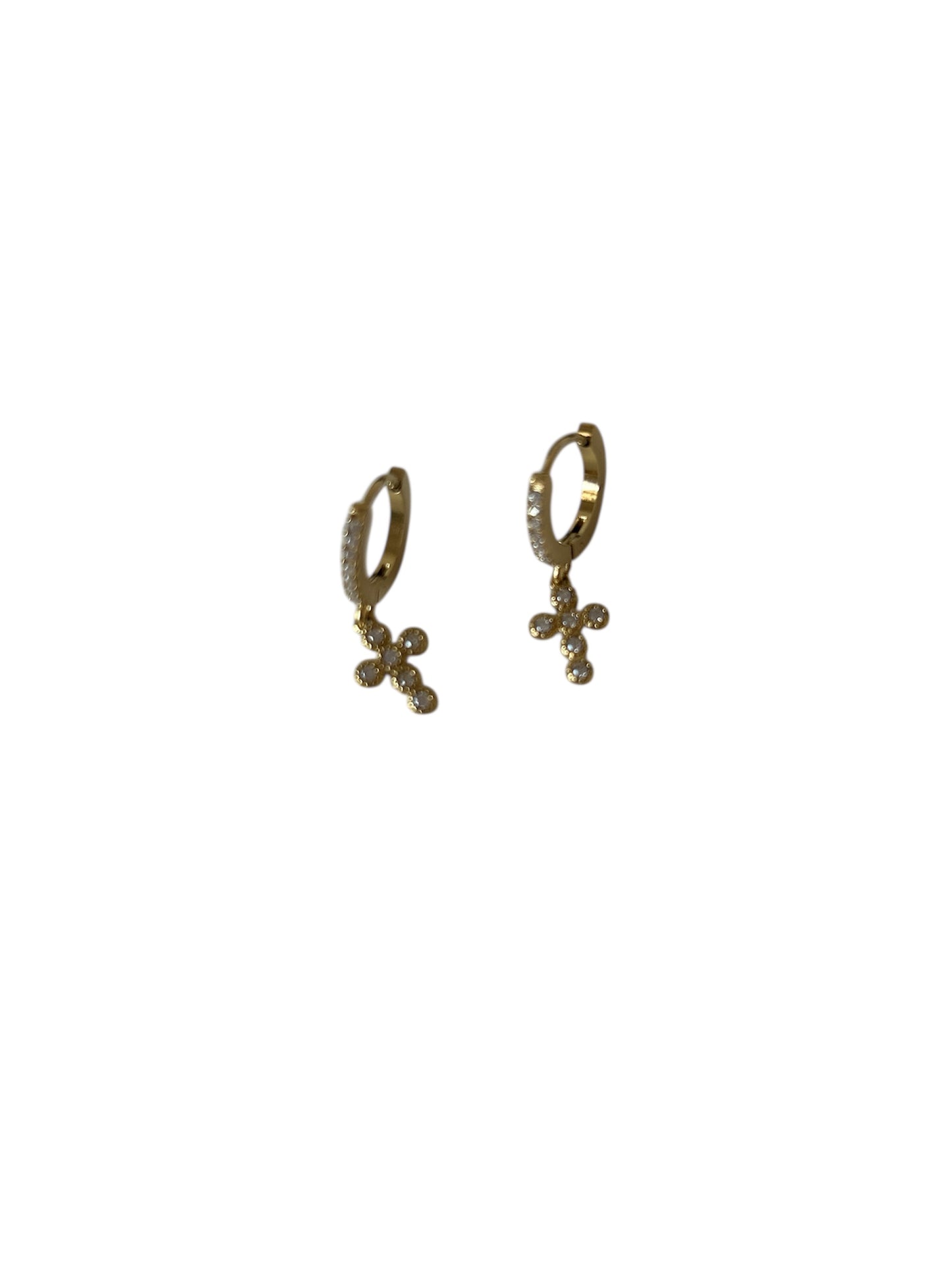 Orecchini mini hoops Crocetta