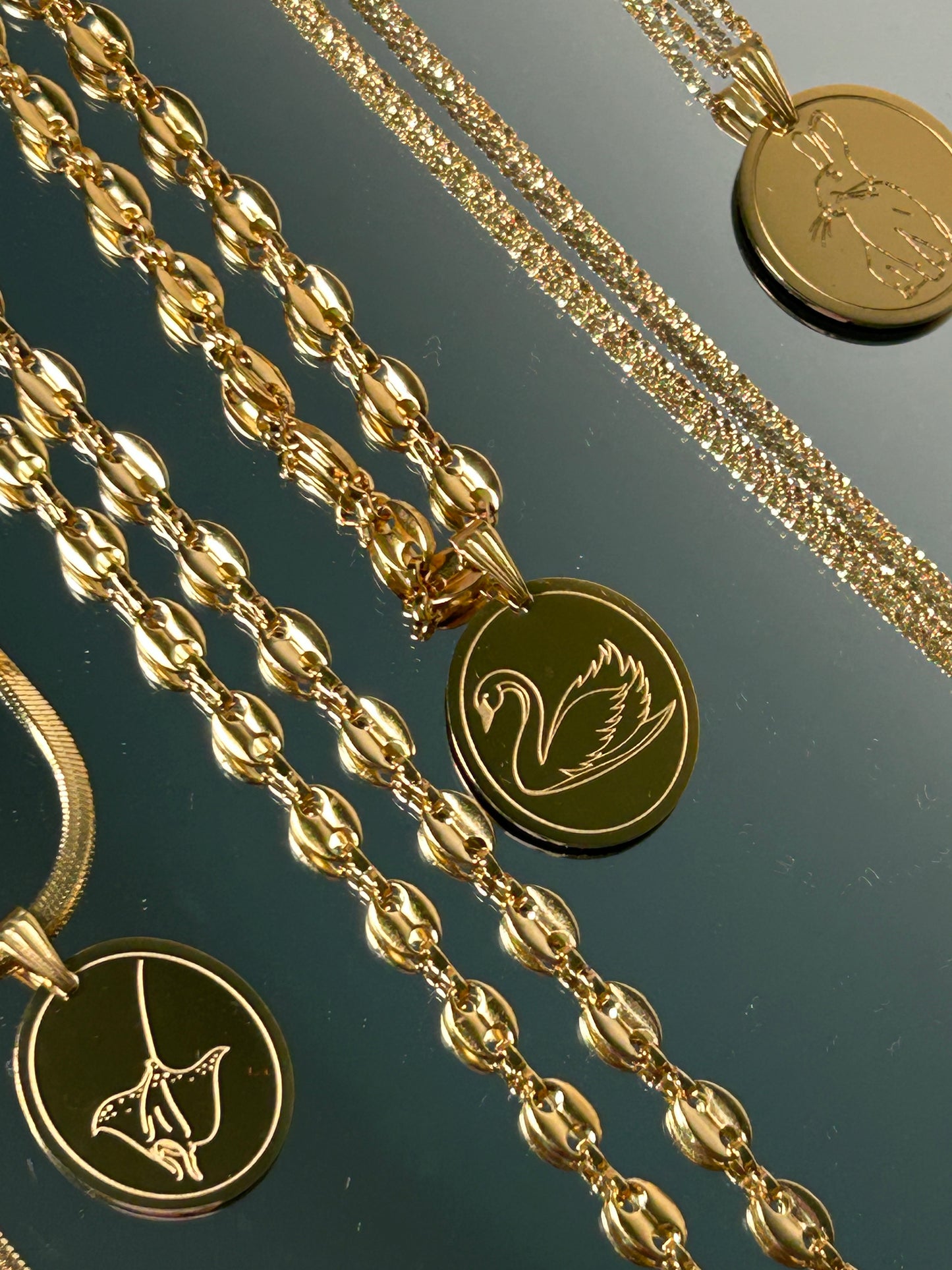 Collana con ciondolo Cigno