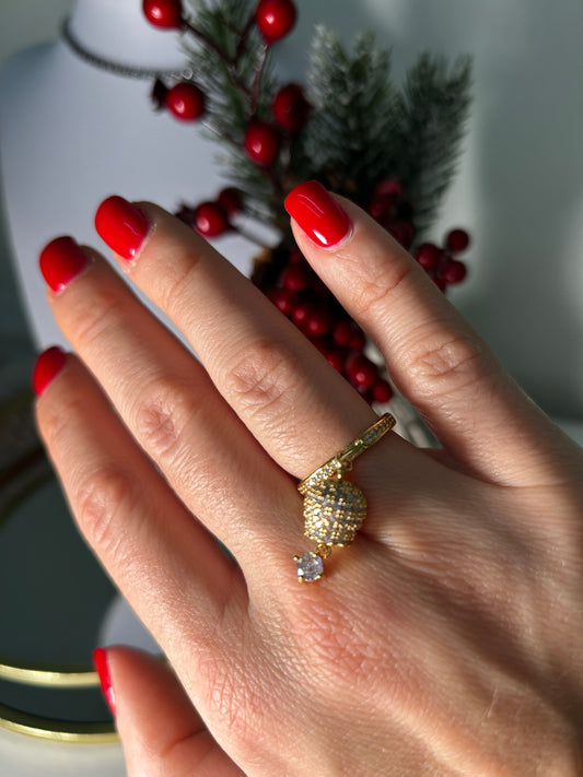 Anello Campanella Pavé