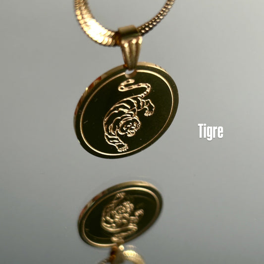 Collana con ciondolo Tigre