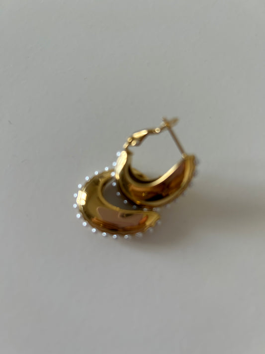 Orecchini Perline Oval