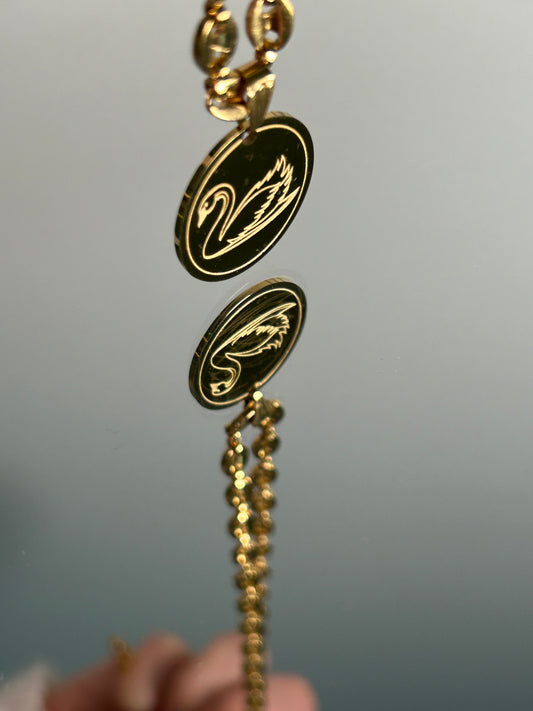 Collana con ciondolo Cigno