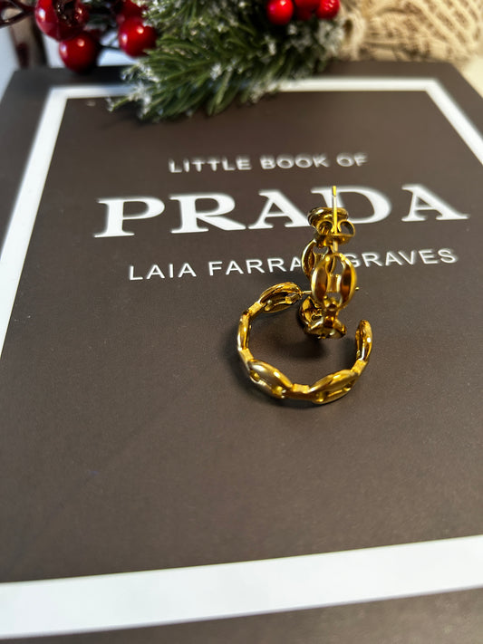 Orecchini cerchio Coffee