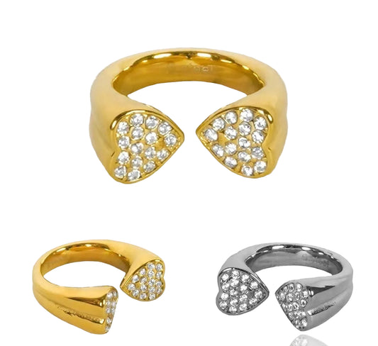 Anello Due Cuori
