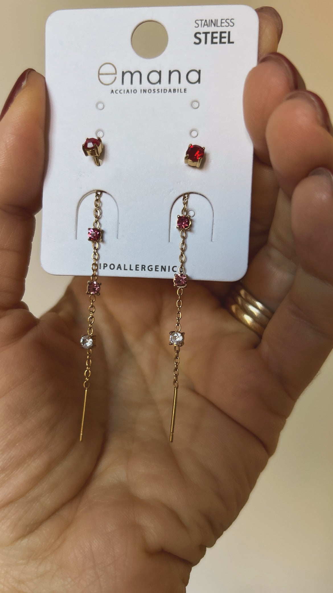 Orecchini Saliscendi Degrade