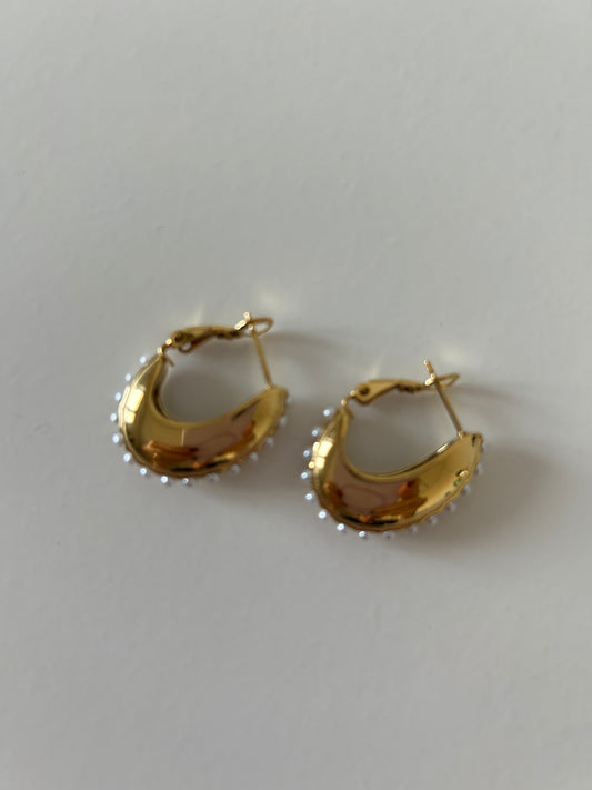 Orecchini Perline Oval