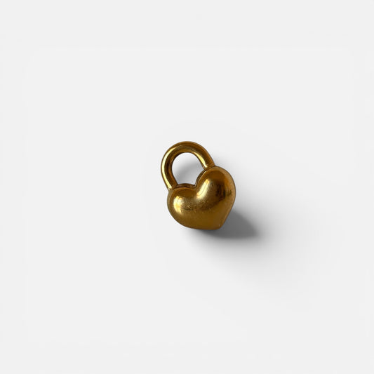 Charm cuore lucchetto