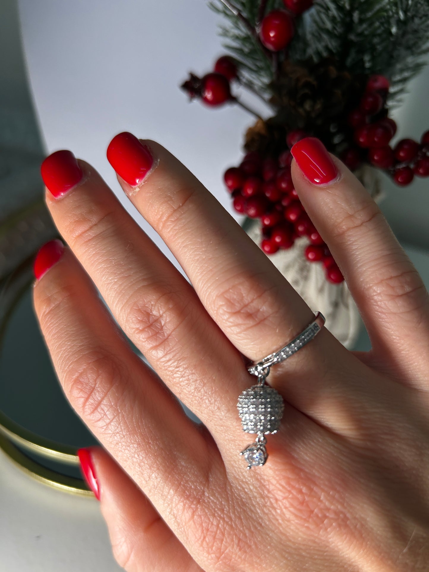 Anello Campanella Pavé